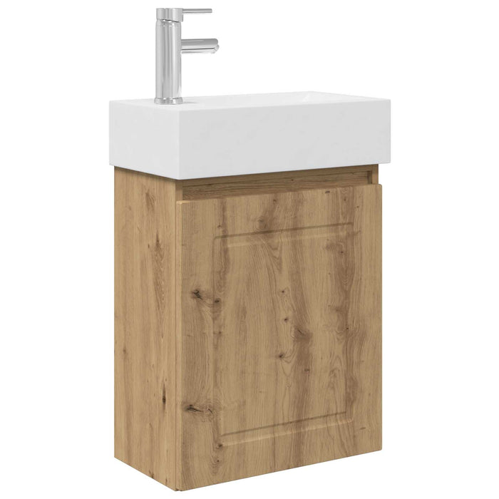 Unitate de baie cu robinet Stejar Artizanal 45,5 x 22,5 x 84 cm - WALTI WALTI