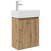 Unitate de baie cu robinet Stejar Artizanal 45,5 x 22,5 x 84 cm - WALTI WALTI