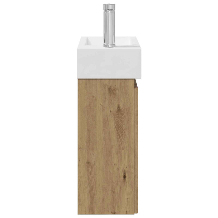 Unitate de baie cu robinet Stejar Artizanal 45,5 x 22,5 x 84 cm - WALTI WALTI