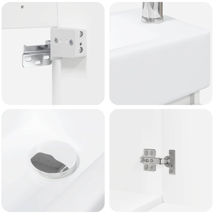 Unitate de baie cu robinet Alb 45,5 x 22,5 x 84 cm - WALTI WALTI