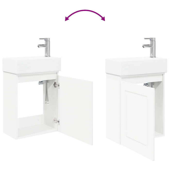 Unitate de baie cu robinet Alb 45,5 x 22,5 x 84 cm - WALTI WALTI