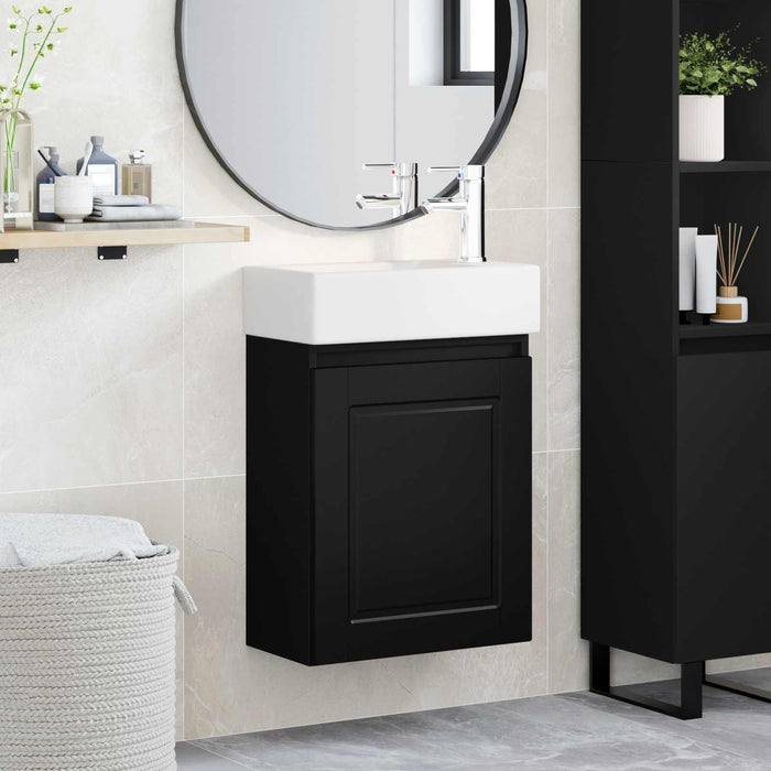 Unitate de baie cu robinet Negru 45,5 x 22,5 x 84 cm - WALTI WALTI