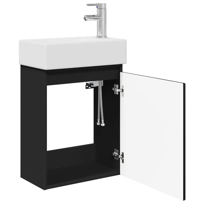 Unitate de baie cu robinet Negru 45,5 x 22,5 x 84 cm - WALTI WALTI