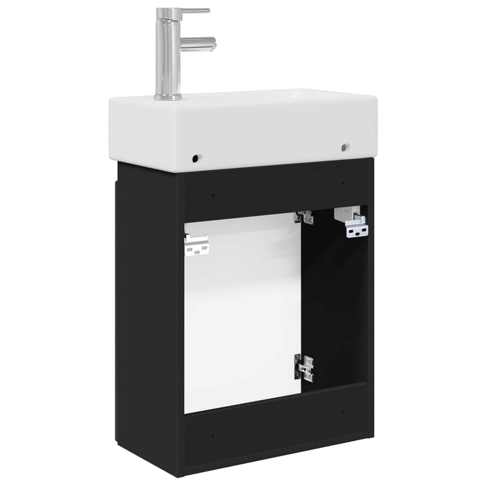 Unitate de baie cu robinet Negru 45,5 x 22,5 x 84 cm - WALTI WALTI