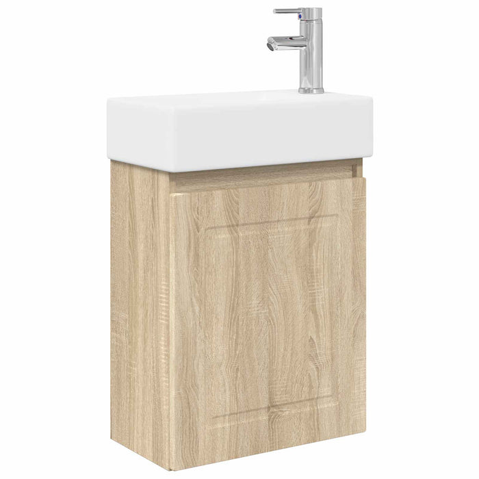 Unitate de baie cu robinet Stejar Sonoma 45,5 x 22,5 x 84 cm - WALTI WALTI