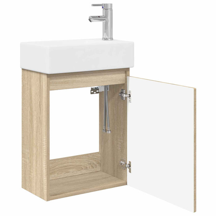 Unitate de baie cu robinet Stejar Sonoma 45,5 x 22,5 x 84 cm - WALTI WALTI