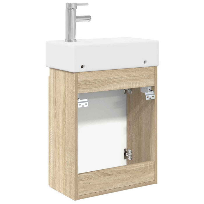 Unitate de baie cu robinet Stejar Sonoma 45,5 x 22,5 x 84 cm - WALTI WALTI