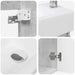 Unitate de baie cu robinet Gri Beton 45,5 x 22,5 x 84 cm - WALTI WALTI