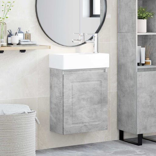 Unitate de baie cu robinet Gri Beton 45,5 x 22,5 x 84 cm - WALTI WALTI