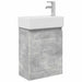 Unitate de baie cu robinet Gri Beton 45,5 x 22,5 x 84 cm - WALTI WALTI