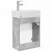 Unitate de baie cu robinet Gri Beton 45,5 x 22,5 x 84 cm - WALTI WALTI