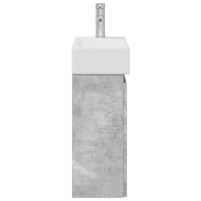 Unitate de baie cu robinet Gri Beton 45,5 x 22,5 x 84 cm - WALTI WALTI