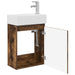 Unitate de baie cu robinet Stejar fumuriu 45,5 x 22,5 x 84 cm - WALTI WALTI