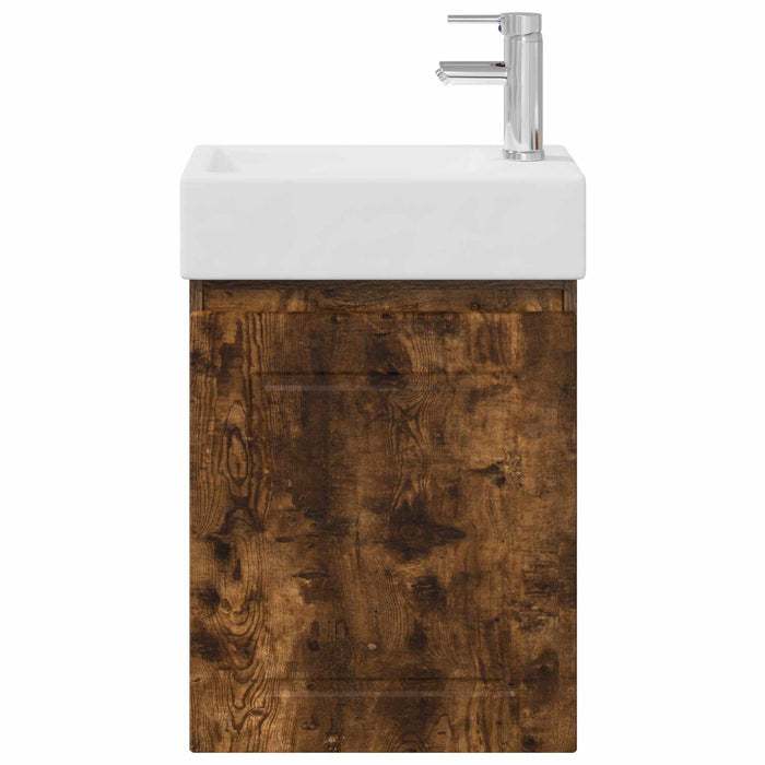 Unitate de baie cu robinet Stejar fumuriu 45,5 x 22,5 x 84 cm - WALTI WALTI