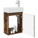 Unitate de baie cu robinet Stejar fumuriu 45,5 x 22,5 x 84 cm - WALTI WALTI