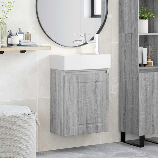 Unitate de baie cu robinet Sonoma gri 45,5 x 22,5 x 84 cm - WALTI WALTI