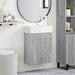 Unitate de baie cu robinet Sonoma gri 45,5 x 22,5 x 84 cm - WALTI WALTI