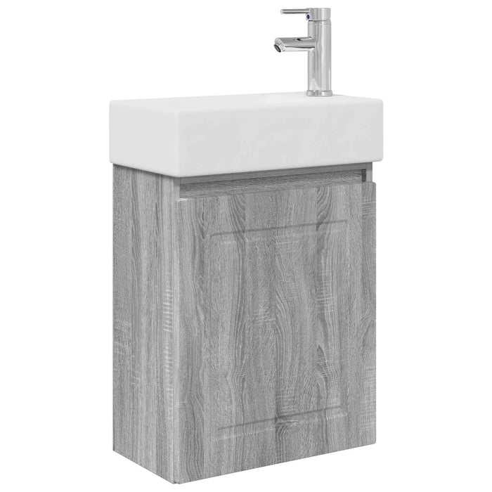 Unitate de baie cu robinet Sonoma gri 45,5 x 22,5 x 84 cm - WALTI WALTI
