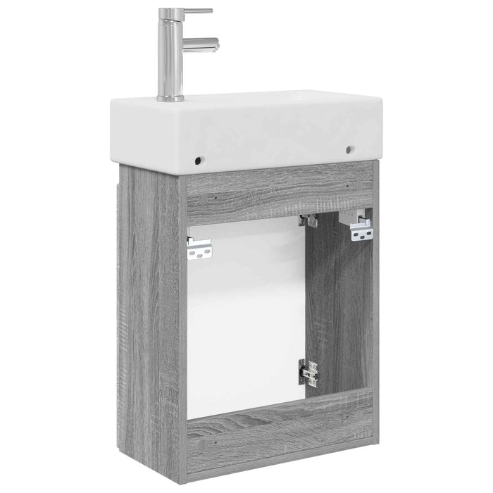 Unitate de baie cu robinet Sonoma gri 45,5 x 22,5 x 84 cm - WALTI WALTI