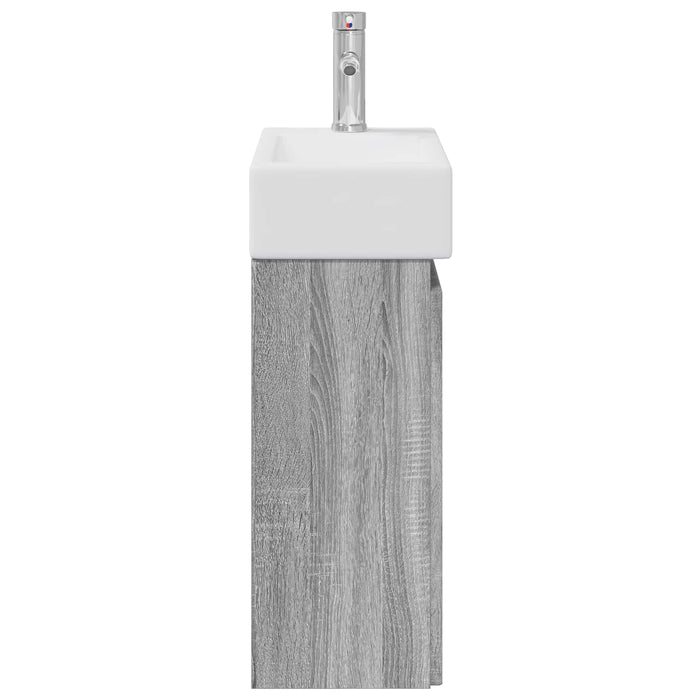 Unitate de baie cu robinet Sonoma gri 45,5 x 22,5 x 84 cm - WALTI WALTI