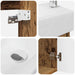 Unitate de baie cu robinet Lemn vechi 45,5 x 22,5 x 84 cm - WALTI WALTI