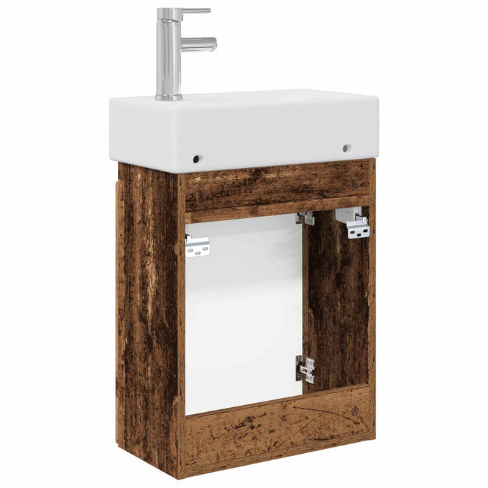 Unitate de baie cu robinet Lemn vechi 45,5 x 22,5 x 84 cm - WALTI WALTI