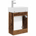 Unitate de baie cu robinet Lemn vechi 45,5 x 22,5 x 84 cm - WALTI WALTI