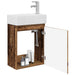 Unitate de baie cu robinet Lemn vechi 45,5 x 22,5 x 84 cm - WALTI WALTI