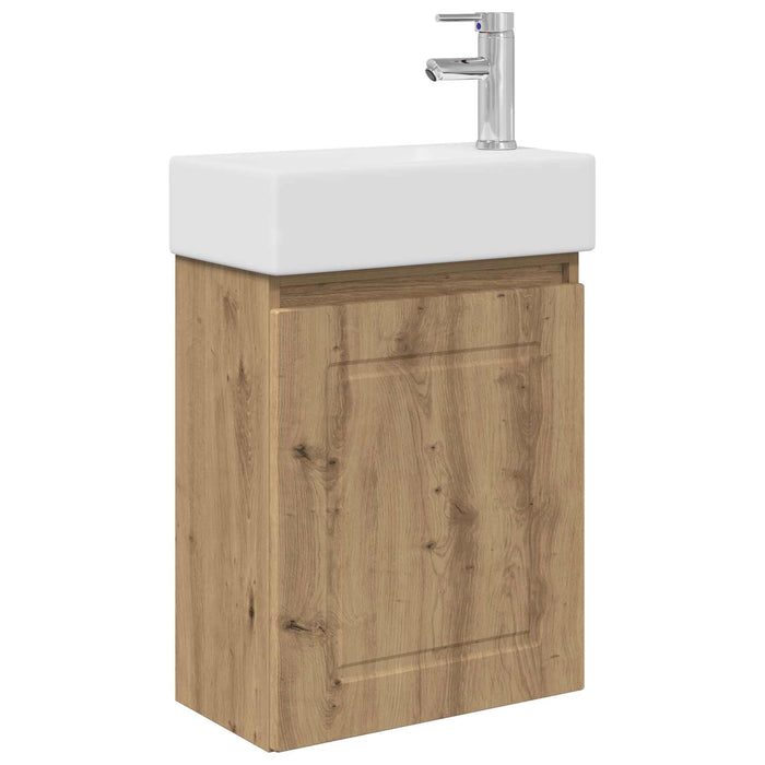 Unitate de baie cu robinet Stejar Artizanal 45,5 x 22,5 x 84 cm - WALTI WALTI