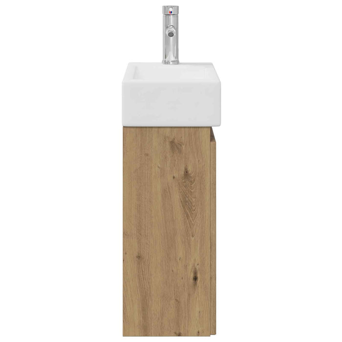 Unitate de baie cu robinet Stejar Artizanal 45,5 x 22,5 x 84 cm - WALTI WALTI