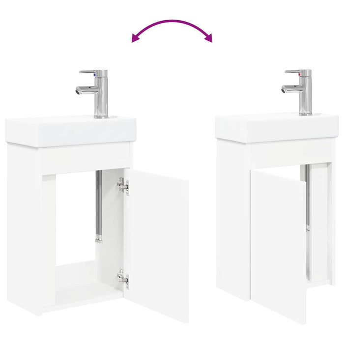 Unitate de baie cu robinet Alb 40,5 x 22,5 x 62 cm - WALTI WALTI
