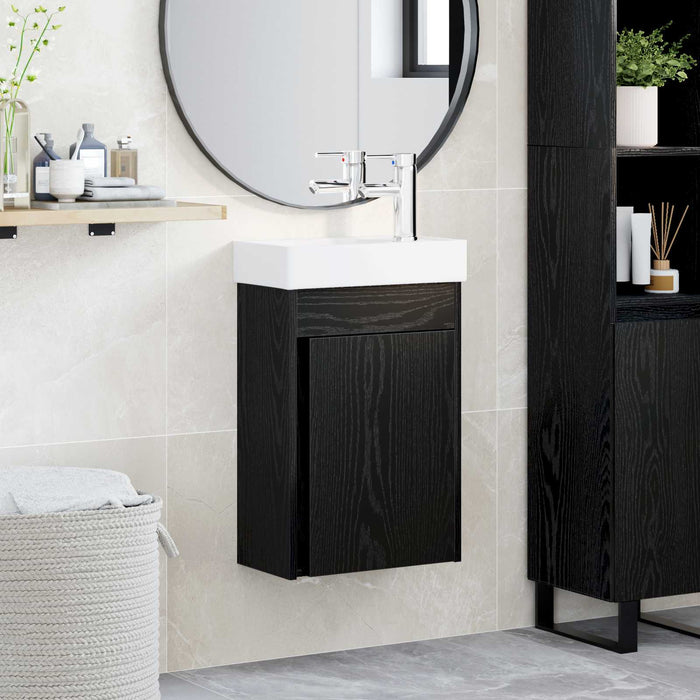 Unitate de baie cu robinet Stejar Negru 40,5 x 22,5 x 62 cm - WALTI WALTI