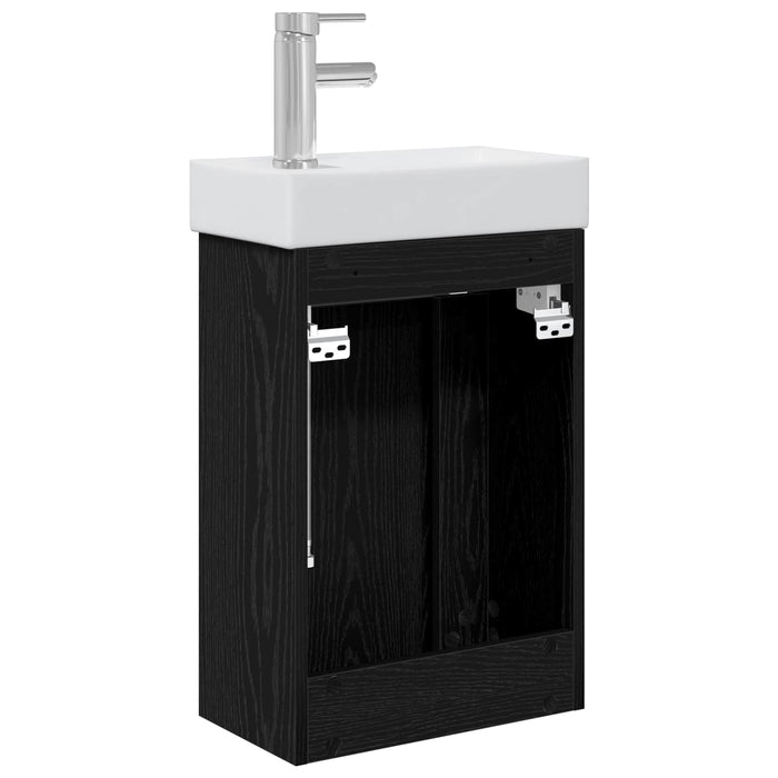 Unitate de baie cu robinet Stejar Negru 40,5 x 22,5 x 62 cm - WALTI WALTI