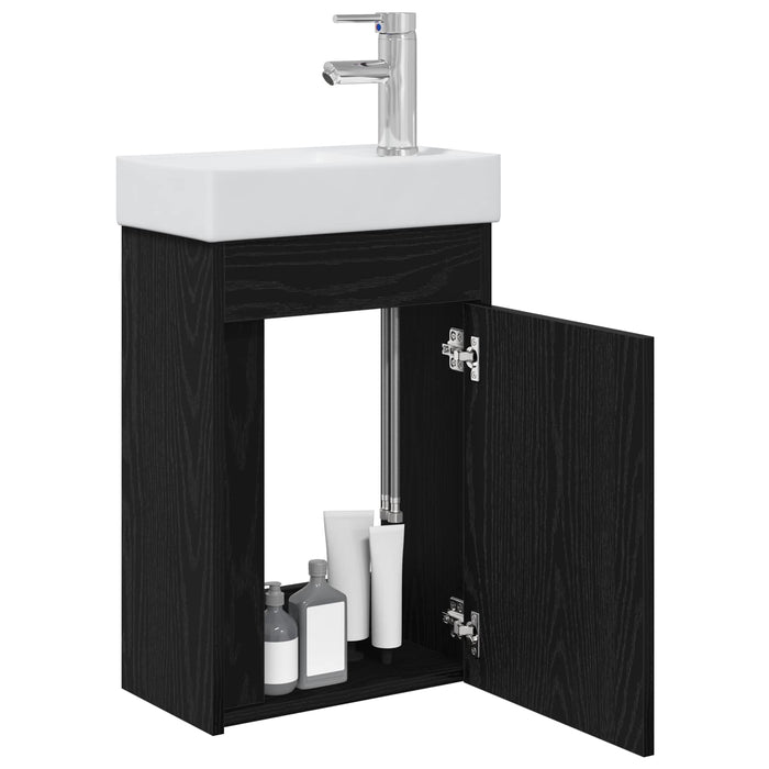 Unitate de baie cu robinet Stejar Negru 40,5 x 22,5 x 62 cm - WALTI WALTI