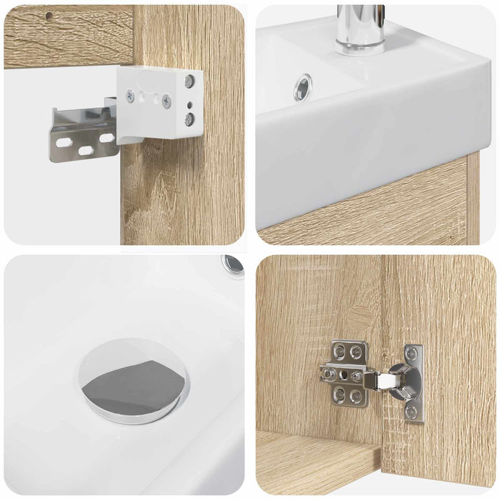 Unitate de baie cu robinet Stejar Sonoma 40,5 x 22,5 x 62 cm - WALTI WALTI