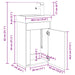 Unitate de baie cu robinet Stejar Sonoma 40,5 x 22,5 x 62 cm - WALTI WALTI