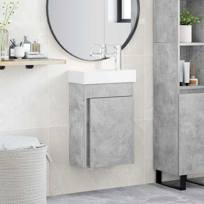 Unitate de baie cu robinet Gri Beton 40,5 x 22,5 x 62 cm - WALTI WALTI