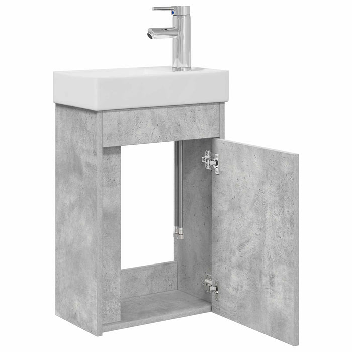 Unitate de baie cu robinet Gri Beton 40,5 x 22,5 x 62 cm - WALTI WALTI