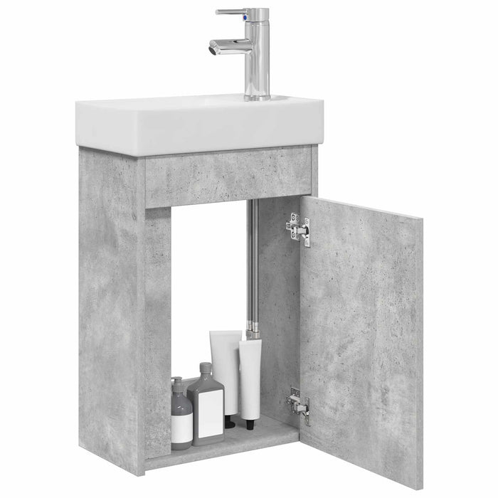 Unitate de baie cu robinet Gri Beton 40,5 x 22,5 x 62 cm - WALTI WALTI