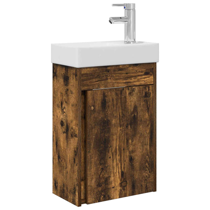Unitate de baie cu robinet Stejar fumuriu 40,5 x 22,5 x 62 cm - WALTI WALTI