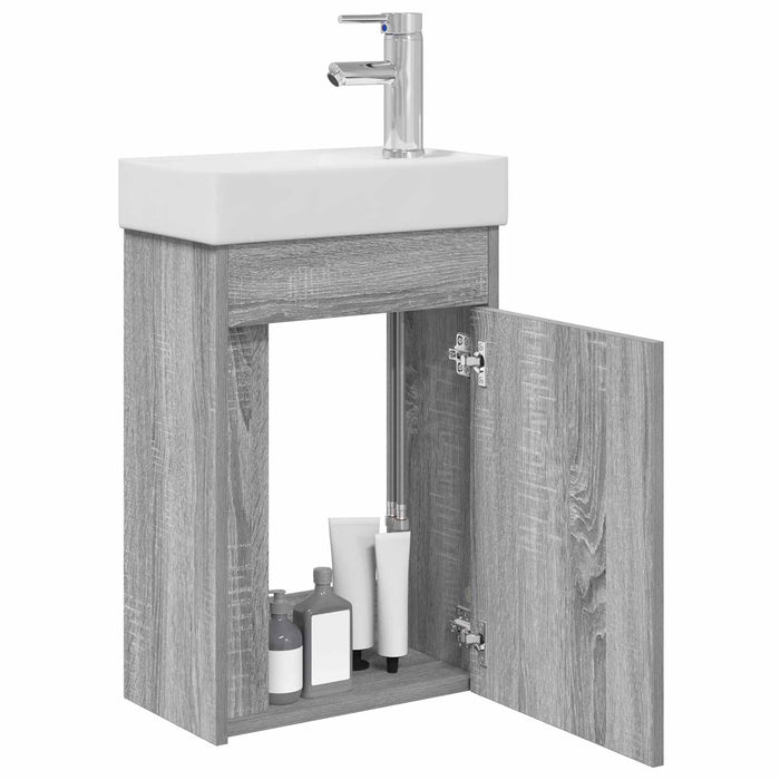 Unitate de baie cu robinet Sonoma gri 40,5 x 22,5 x 62 cm - WALTI WALTI