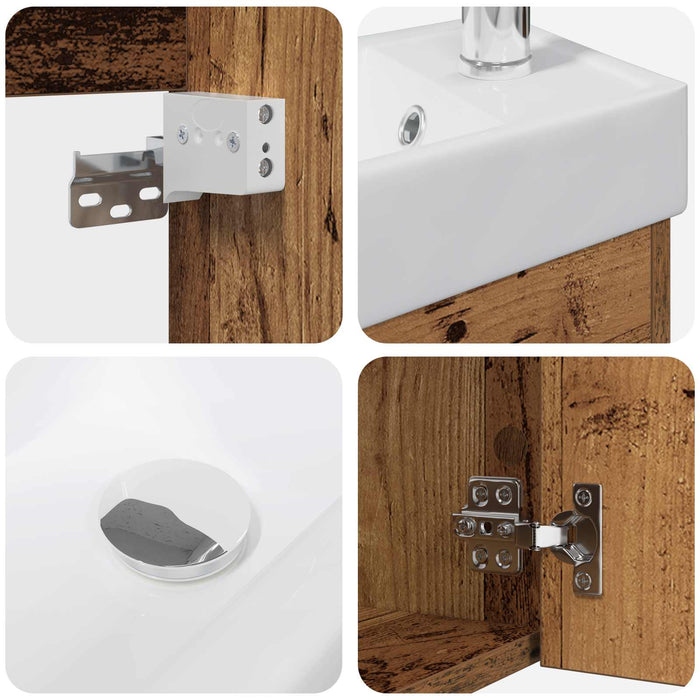 Unitate de baie cu robinet Lemn vechi 40,5 x 22,5 x 62 cm - WALTI WALTI
