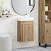 Chiuveta de baie cu birou Stejar artizanal 40,5 x 22,5 x 62 cm - WALTI WALTI