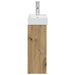 Chiuveta de baie cu birou Stejar artizanal 40,5 x 22,5 x 62 cm - WALTI WALTI