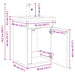 Unitate de baie cu robinet Sonoma gri 42 x 40 x 74,5 cm - WALTI WALTI