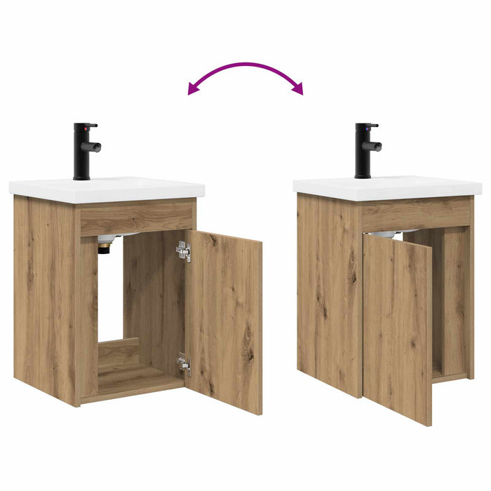 Unitate de baie cu robinet Stejar Artizanal 42 x 40 x 74,5 cm - WALTI WALTI