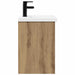 Unitate de baie cu robinet Stejar Artizanal 42 x 40 x 74,5 cm - WALTI WALTI