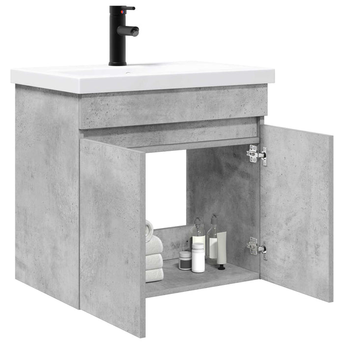 Unitate de baie cu robinet Gri Beton 61 x 40 x 74,5 cm - WALTI WALTI