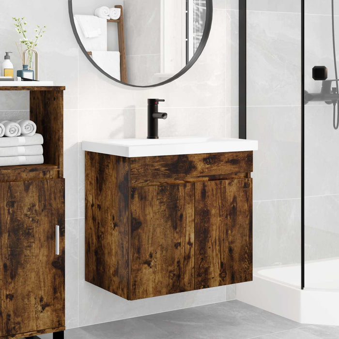 Unitate de baie cu robinet Stejar fumuriu 61 x 40 x 74,5 cm - WALTI WALTI