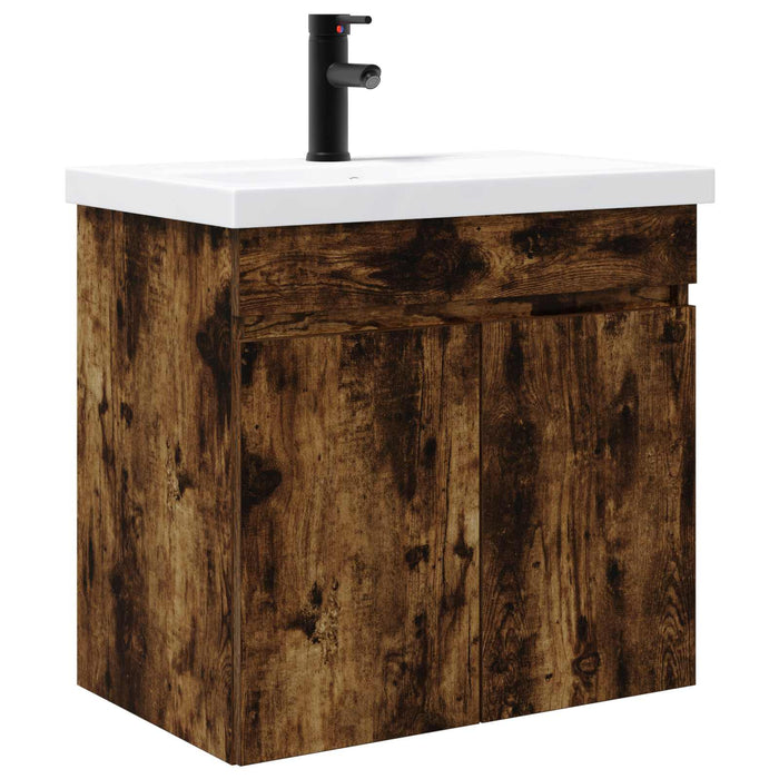 Unitate de baie cu robinet Stejar fumuriu 61 x 40 x 74,5 cm - WALTI WALTI